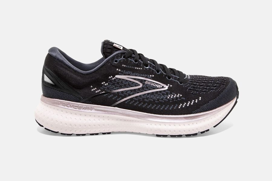 Brooks Israel Glycerin 19 Road Running Shoes Womens - Black/Pink - ULZ-013892